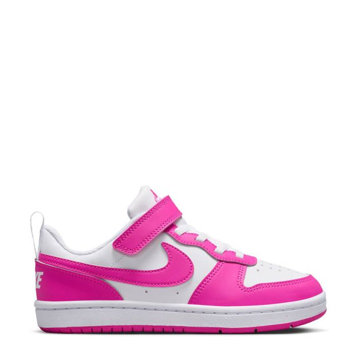 ナイキ Nike 【 Court Borough Low Recraft Kids White/Laser Fuschia 】 コート ジュニア キッズ 白色 ホワイト Laser レーザー