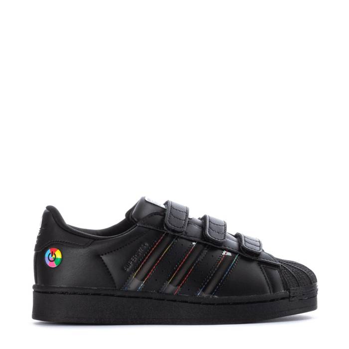 アディダス Adidas 【 Superstar Led Lights Kids Lighted/Black/Black 】 Superstar スーパースター ジュニア キッズ 黒色 ブラック|スニケス
