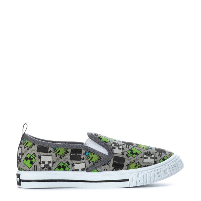 Character 【 Creeper Canvas Slip On Kids Black/Green 】 ジュニア キッズ 黒色 ブラック green 緑・グリーン