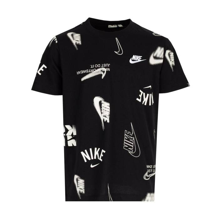 ナイキ Nike 【 Club Energy Aop Tee Youth Black 】 野球クラブ 活動力 プルオーバー 御坊っちゃん キッズ 黒いこと 黒いこと