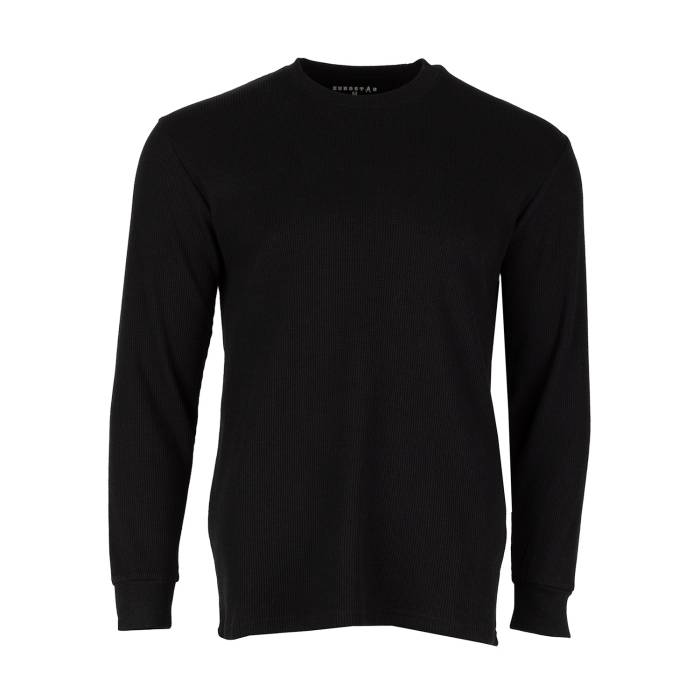 Eurostar 【 Long Sleeve Solid Thermal Mens Black 】 Sleeve 衣手 固形体 メンズ 黒いこと 黒いこと
