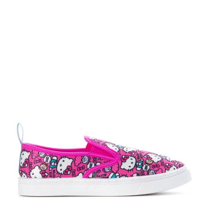 Character 【 Hello Kitty Slip On Kids Fushia 】 お坊っちゃん キッズ