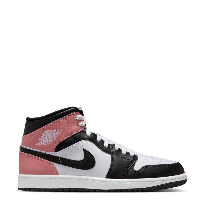 ナイキ ジョーダン Jordan 【 Aj 1 Mid Mens White/Black/Rust Pink 】 ミッド メンズ 白いこと 白いこと 黒いこと 黒いこと pink サクラ色