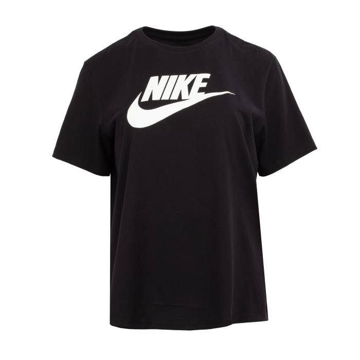 ナイキ Nike 【 Essential Icon Futura Tee Womens Black/White 】 アイコン Tシャツ レディース 黒色 ブラック 白色 ホワイト