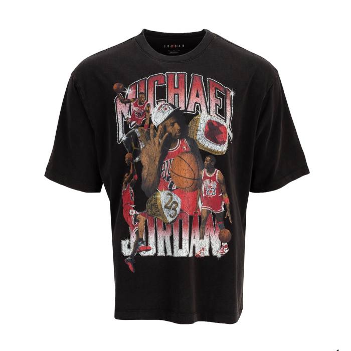 ナイキ ジョーダン Jordan 【 Essential Oversize Graphic Tee Mens Black 】 グラフィック プルオーバー メンズ 黒いこと 黒いこと