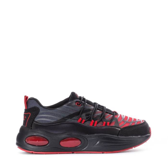 アビア Avia 【 Halo Kids Black/Red 】 ジュニア キッズ 黒色 ブラック Red 赤・レッド｜スニケス