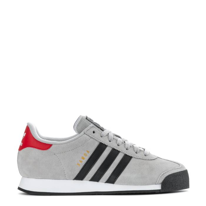 アディダス Adidas 【 Samoa Mens (Nubuck) Grey/Black/Scarlet 】 Samoa サモア メンズ 灰色 グレー 黒色 ブラック