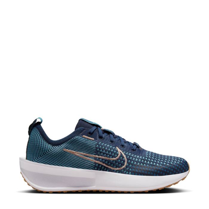 ナイキ Nike 【 Interact Run Womens College Navy/Mtlc Red Bronze/Cerulean 】 幽客 レディース 単科大学 紺色 米国海軍 Red 赤・赤いこと 銅・ブロンズ