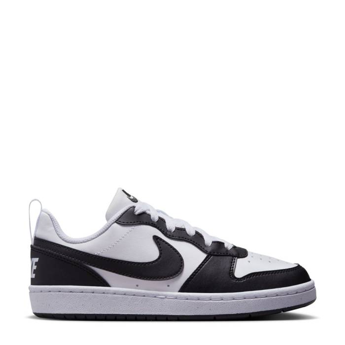 ナイキ Nike 【 Court Borough Low Recraft Youth White/Black/White 】 コート ジュニア キッズ 白色 ホワイト 黒色 ブラック｜スニケス