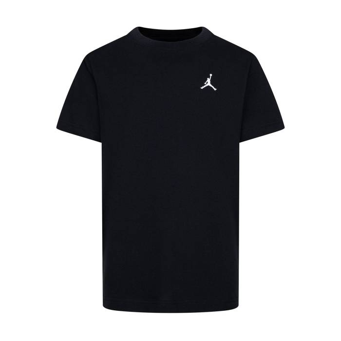 ナイキ ジョーダン Jordan 【 Jumpman Air Embroidered Tee Youth Black 】 Jumpman 飛び降りるマン プルオーバー 御坊っちゃん キッズ 黒いこと 黒いこと