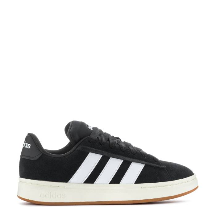 アディダス Adidas 【 Grand Court Alpha Mens Black/White/Off White/Gum 】 グランド コート アルファ メンズ 黒色 ブラック 白色 ホワイト