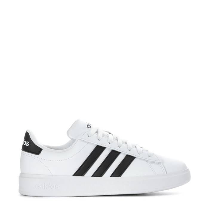 アディダス Adidas 【 Grand Court 2.0 Womens White/Black/Black 】 地びた 厚地の外套 レディース 白いこと 白いこと 黒いこと 黒いこと