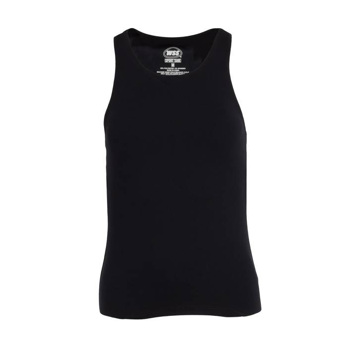 Wss Athletic 【 Power Sport Tank Womens Black 】 Power 力強さ 貯蔵タンクいの一番 レディース 黒いこと 黒いこと トップス-タンクトップ