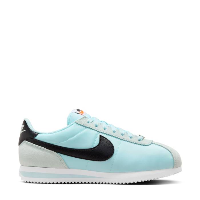 ナイキ Nike 【 Cortez Womens (Nylon) Glacier Blue/Black/White/Total Orange 】 コルテッツ レディース 青味 青み 黒いこと 黒いこと 白いこと 白いこと orange 橙・オレンジ色