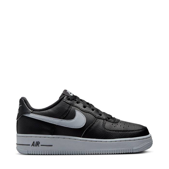 ナイキ Nike 【 Air Force 1 Le Youth Black/Wolf Grey/Reflective 】 ジュニア キッズ 黒色 ブラック 灰色 グレー|スニケス