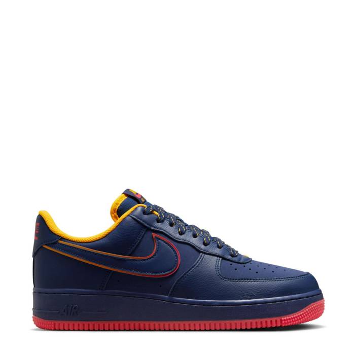 ナイキ Nike 【 Air Force 1 Low 07 Lv8 Mens Midnight Navy/Blue Void/Lt Crimson 】 メンズ 紺色 ネイビー 青色 ブルー クリムゾン｜スニケス