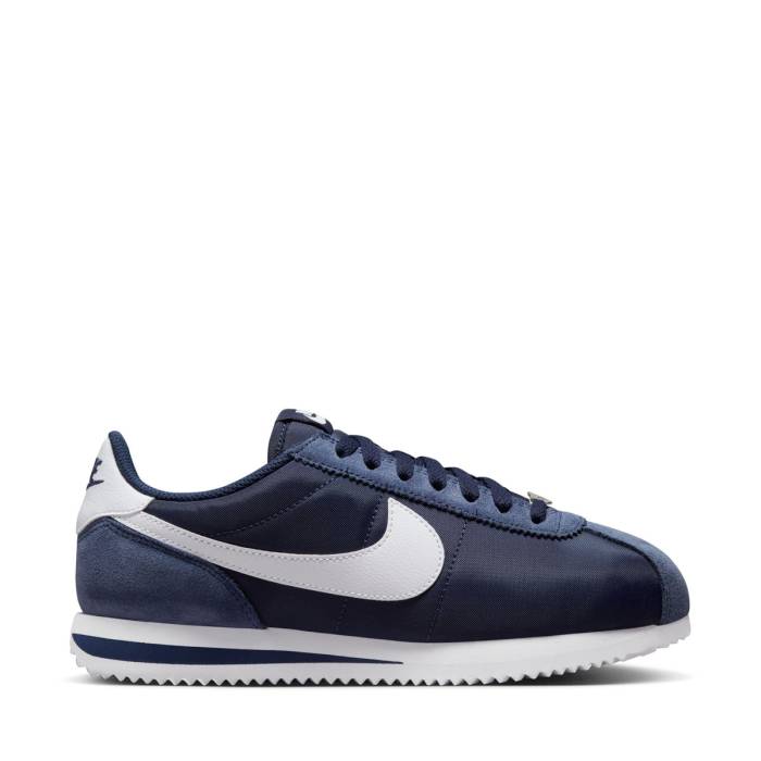 ナイキ Nike 【 Cortez Womens (Nylon) Midnight Navy/White 】 コルテッツ レディース 紺色 米国海軍 白いこと 白いこと