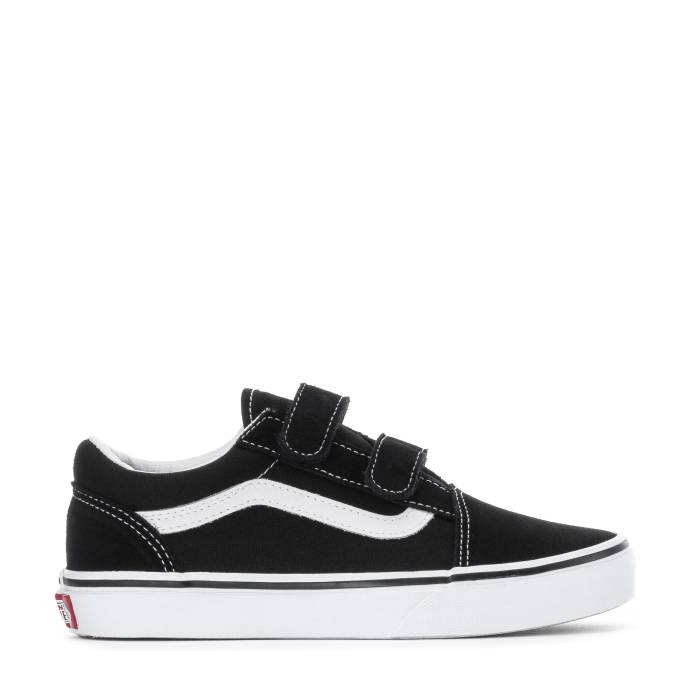 ヴァンズ Vans 【 Old Skool V Kids Black/White 】 ジュニア キッズ 黒色 ブラック 白色 ホワイト