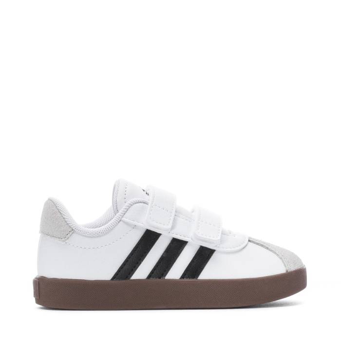 アディダス Adidas 【 Vl Court 3.0 Toddler White/Grey/Gum 】 コート ベビー 白色 ホワイト 灰色 グレー｜スニケス