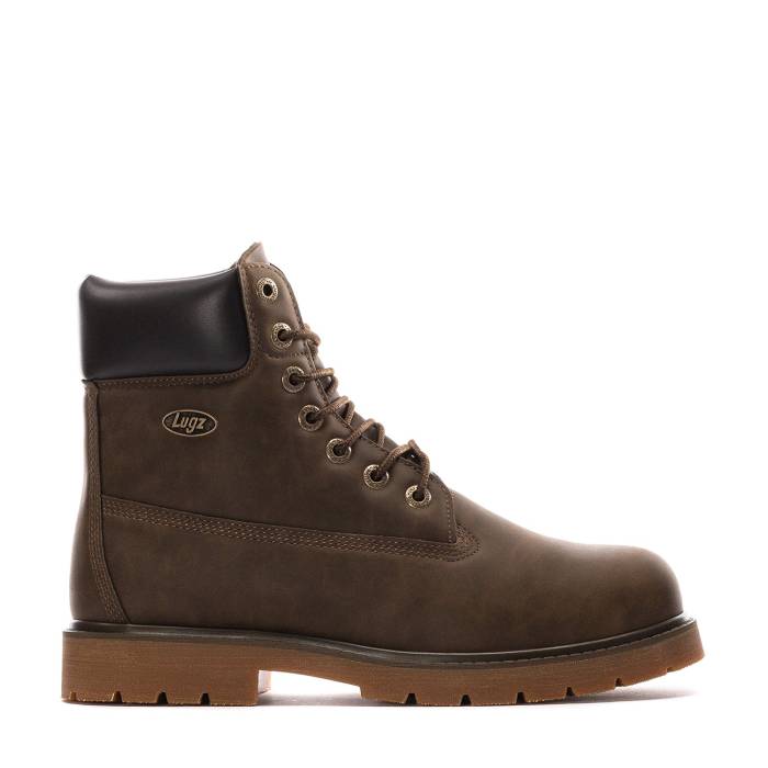 ラグズ Lugz 【 Drifter 6\" Steel Toe Mens Walnut/Bark/Gum 】 Steel スチール写真 メンズ"