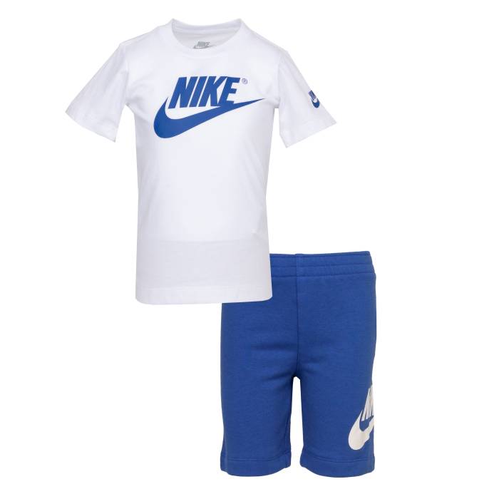 ナイキ Nike 【 Futura Short Set Kids White/Game Royal 】 ジュニア キッズ 白色 ホワイト Game ゲーム