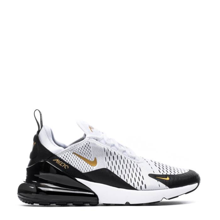 ナイキ Nike 【 Air Max 270 Mens White/Metallic Gold/Black 】 マックス メンズ 白色 ホワイト ゴールド 黒色 ブラック｜スニケス