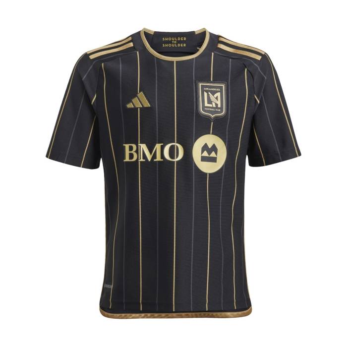 アディダス Adidas 【 Lafc Home Jersey Youth Black 】 天使の都市 ティーシャツ お坊っちゃん キッズ 黒いこと 黒いこと