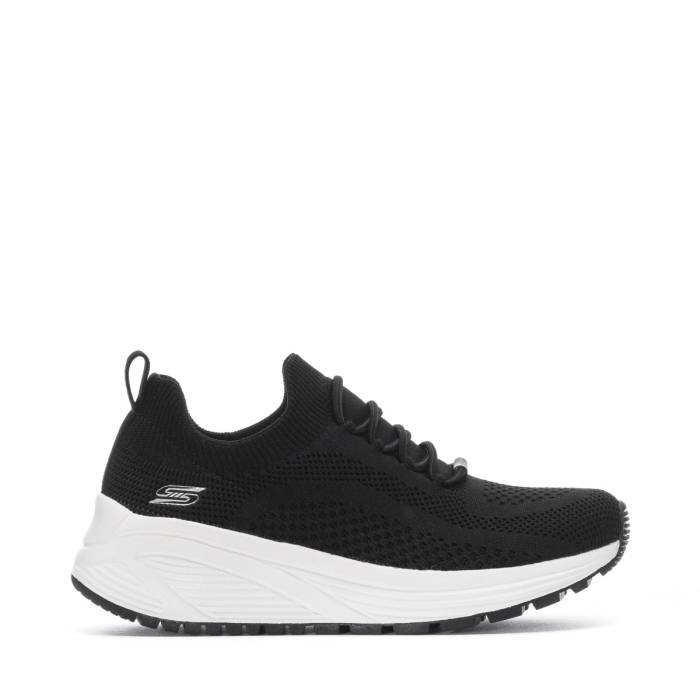 スケッチャーズ Skechers 【 Bobs Sparrow 2.0 Womens Black/White 】 ボブズ レディース 黒色 ブラック 白色 ホワイト