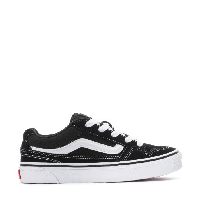 ヴァンズ Vans 【 Caldrone Kids (Suede) Mesh Black/White 】 ジュニア キッズ 黒色 ブラック 白色 ホワイト｜スニケス