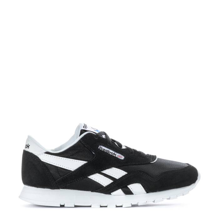 リーボック Reebok 【 Classic Nylon Kids Black/White 】 クラシック ナイロン ジュニア キッズ 黒色 ブラック 白色 ホワイト