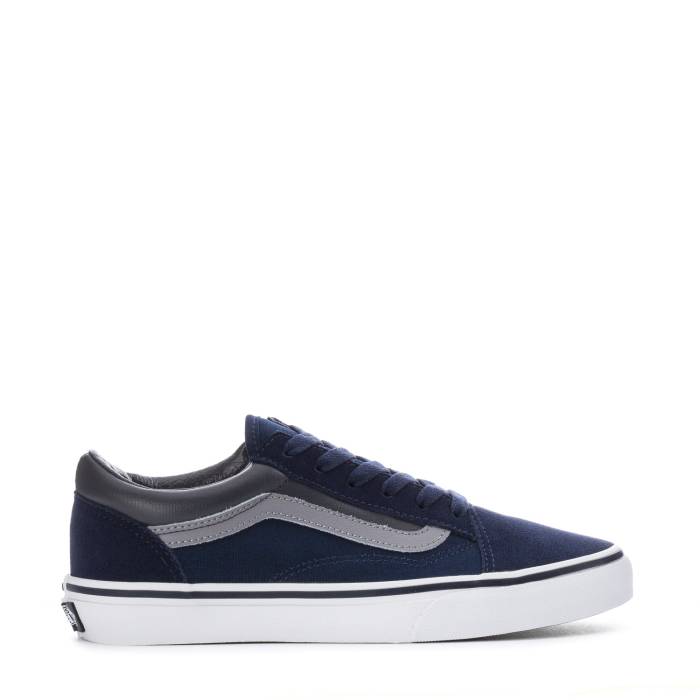 ヴァンズ Vans 【 Old Skool Youth Tonal Black Navy/Grey 】 オールドスクール ジュニア キッズ 黒色 ブラック 紺色 ネイビー 灰色 グレー｜スニケス