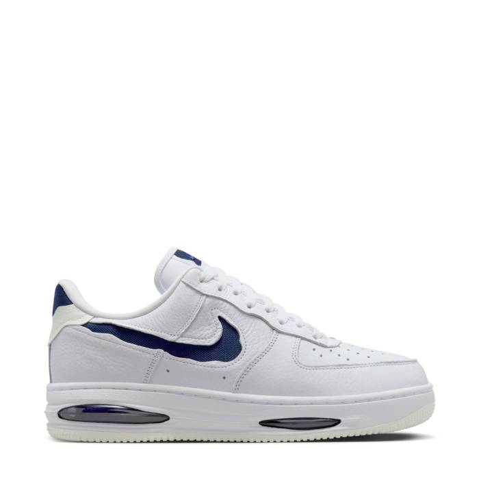 ナイキ Nike 【 Air Force 1 Low Evo Mens White/Midnight Navy/Summit White 】 メンズ 白いこと 白いこと 紺色 米国海軍