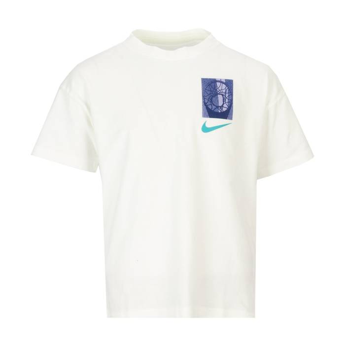 ナイキ Nike 【 Basketball Squares Tee Youth Sail 】 バスケットボール Tシャツ ジュニア キッズ