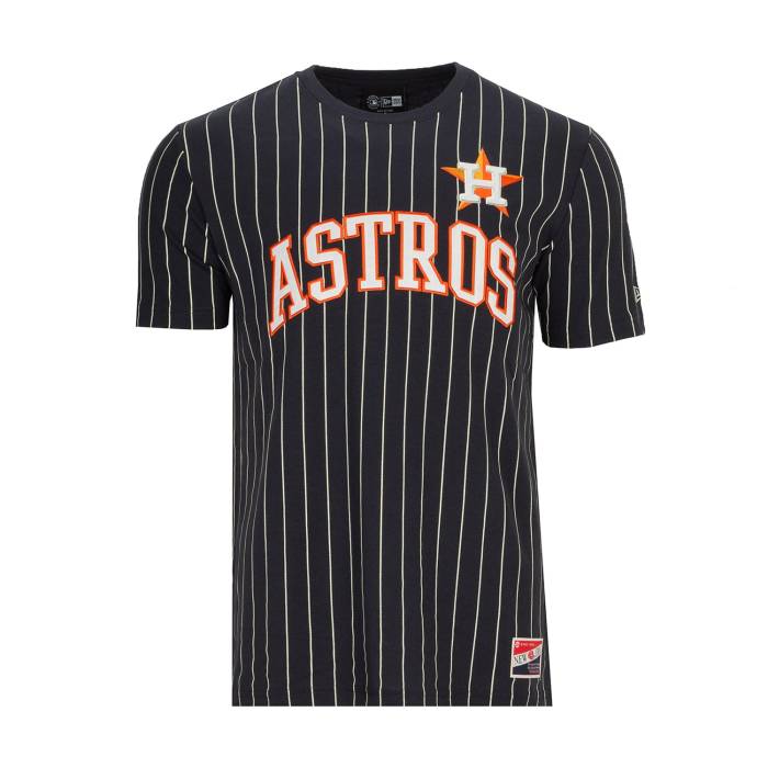 ニューエラ New Era 【 Astros Chrome Pinstripe Tee Mens Navy 】 アストロズ Tシャツ メンズ 紺色 ネイビー|スニケス