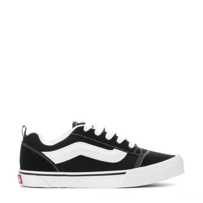ヴァンズ Vans 【 Knu Skool Youth Black/True White 】 ジュニア キッズ 黒色 ブラック 白色 ホワイト