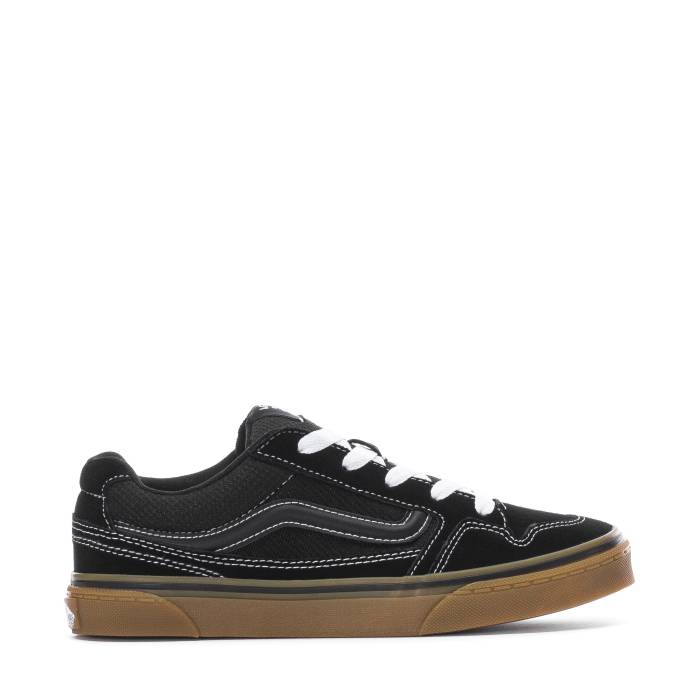 ヴァンズ Vans 【 Caldrone Youth (Suede) Mesh Black/Gum 】 ジュニア キッズ 黒色 ブラック｜スニケス