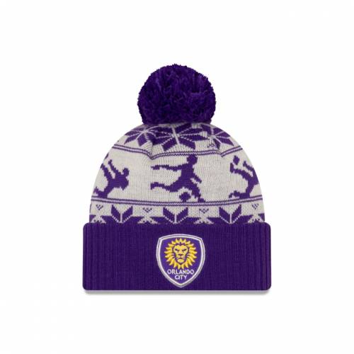 Winter New Collection オーランド パープル Era ウィンター バッグ コレクション ニット Mls シティ 紫 パープル Purple Mls Winter Collection Orlando City Sc Ruffneck Scarves Ugly Sweater Knit バッグ キャップ 帽子