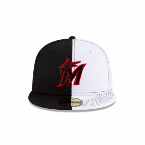 超お買い得高評価 New Era New Era 100th Anniversary マイアミ マーリンズ 黒 ブラック Black New Era 100th Anniversary Miami Marlins Split Crown 59fifty Fitted バッグ キャップ 帽子 メンズキャップ 帽子 新品即決短納期