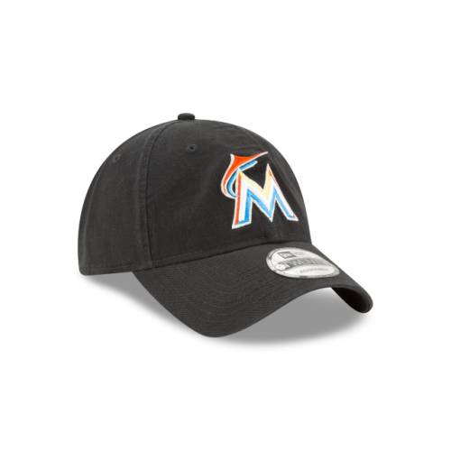 超目玉 12月 New Era Mlb Collection コレクション マイアミ マーリンズ コア クラシック 黒 ブラック Black Mlb Collection Miami Marlins Core Classic 9twenty Adjustable バッグ キャップ 帽子 メンズキャップ 帽子 人気が高い