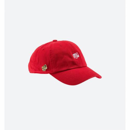 ファッションブランド カジュアル その他 Nice ファッション Nice Kicks Premium プレミアム 赤 レッド レッド 白色 ホワイト Dad Hat メンズ Premium Red Nice Kicks White スニケス