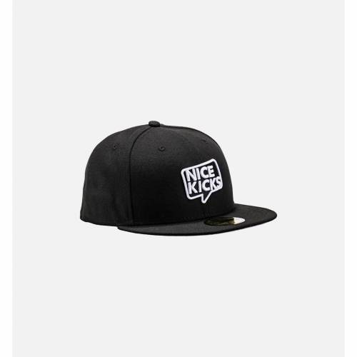 X New Kicks Hat メンズ帽子 White 帽子 ニューエラ New Fitted メンズ Era Black Nice ファッションブランド 白色 黒色 ブラック ニューエラ ファッション ホワイト カジュアル エラ スニケス