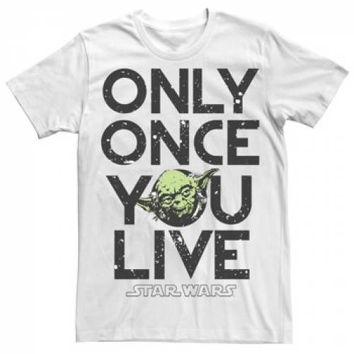 世界的に Tシャツ カットソー Only スターウォーズ ホワイト 白色 Tシャツ Once カットソー Tシャツ トップス メンズファッション White Tee Yoda Live You Dgb Gov Bf