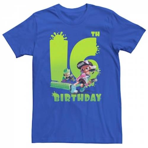 定番 Tシャツ カットソー Licensed Tシャツ キャラクター Character Licensed Character カットソー Tシャツ トップス メンズファッション Royal Tee Birthday 16th Splatoon Nintendo Www Dgb Gov Bf