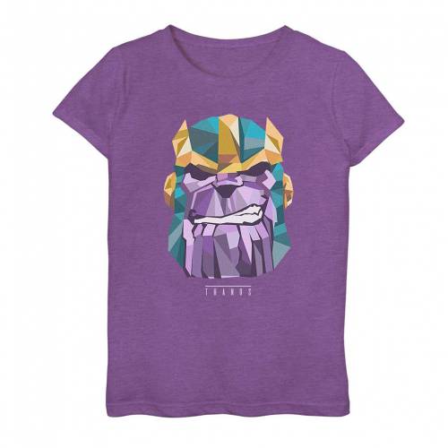 即納 最大半額 楽天市場 Licensed Character キャラクター Tシャツ 紫 パープル ヘザー Purple Heather Licensed Character Marvel Thanos Lowres Polygon Portrait Tee キッズ ベビー マタニティ トップス Tシャツ スニケス 年最新海外 Lexusoman Com