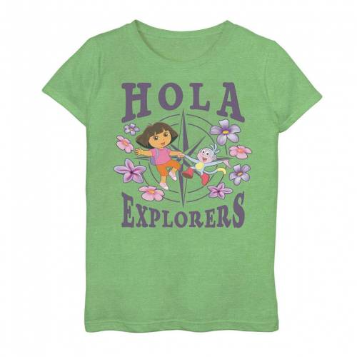 国際ブランド 楽天市場 Licensed Character キャラクター Tシャツ 緑 グリーン Green Licensed Character Dora The Explorer Hola Explorers Compass Tee Apple キッズ ベビー マタニティ トップス Tシャツ スニケス 公式店舗 Lexusoman Com