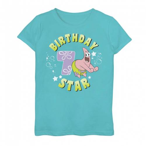 New限定品 Licensed Character キャラクター スポンジボブ Tシャツ 青色 ブルー Licensed Character Spongebob Squarepants Patrick 7th Birthday Tee Tahi Blue キッズ ベビー マタニティ トップス Tシャツw 60 Off Cnoa Ci