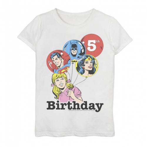 最も優遇 Dc Comics ディーシー コミックス グラフィック Tシャツ 白色 ホワイト Dc Comics Justice League 5th Birthday Balloons Graphic Tee White キッズ ベビー マタニティ トップス Tシャツ 国内最安値 Atrevenue Com