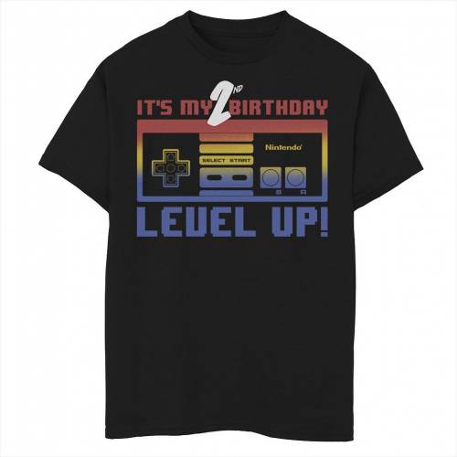 格安販売の Licensed Character キャラクター グラフィック Tシャツ 黒色 ブラック It S Up Licensed Character Nintendo My 2nd Birthday Level Snes Controller Graphic Tee Black キッズ ベビー マタニティ トップス Tシャツ メーカー直送 Index Net Pk