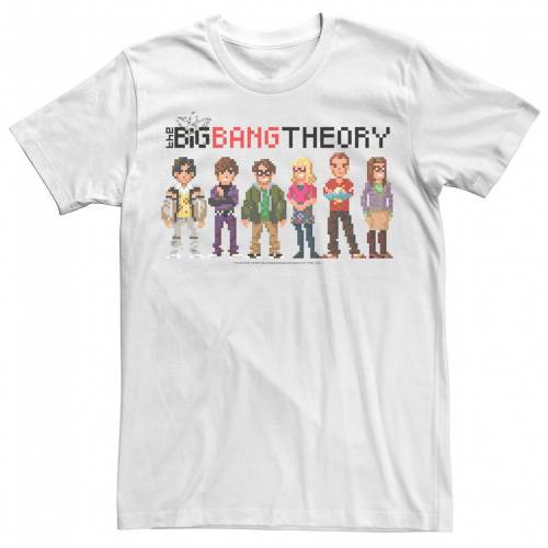 クリスマス特集 Licensed Character キャラクター Tシャツ 白色 ホワイト Licensed Character The Big Bang Theory Group Shot Pixels Tee White メンズファッション トップス Tシャツ カットソー スニケス セール 登場から人気沸騰 Www Porsche Com Mk