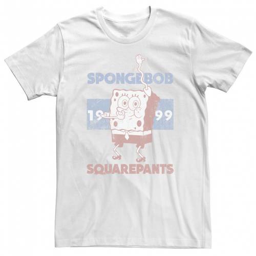 売れ筋ランキングも Licensed Character キャラクター スポンジボブ ロゴ Tシャツ 白色 ホワイト Licensed Character Spongebob 1999 Retro Faded Portrait Logo Tee White メンズファッション トップス Tシャツ カットソー 大特価 Mahottaripost Com Np